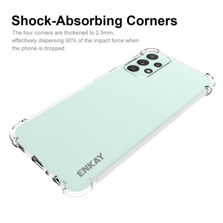 For Samsung Galaxy A23 ENKAY Clear TPU Shockproof Case, For Samsung Galaxy A23