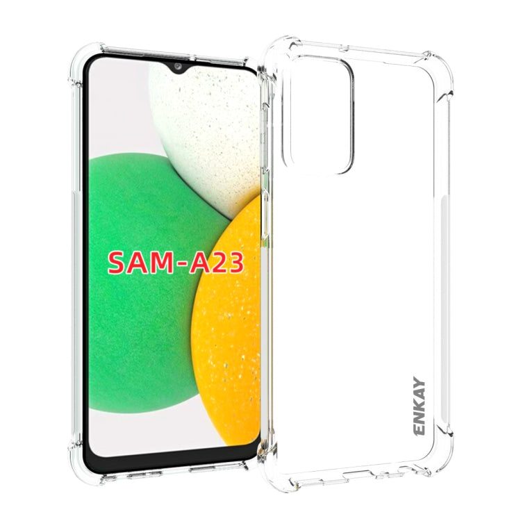 For Samsung Galaxy A23 ENKAY Clear TPU Shockproof Case, For Samsung Galaxy A23