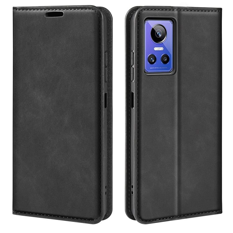 For OPPO Realme GT Neo 3 Retro-skin Magnetic Suction Leather Phone Case, For OPPO Realme GT Neo 3