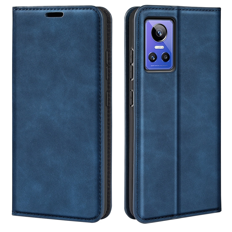 For OPPO Realme GT Neo 3 Retro-skin Magnetic Suction Leather Phone Case, For OPPO Realme GT Neo 3