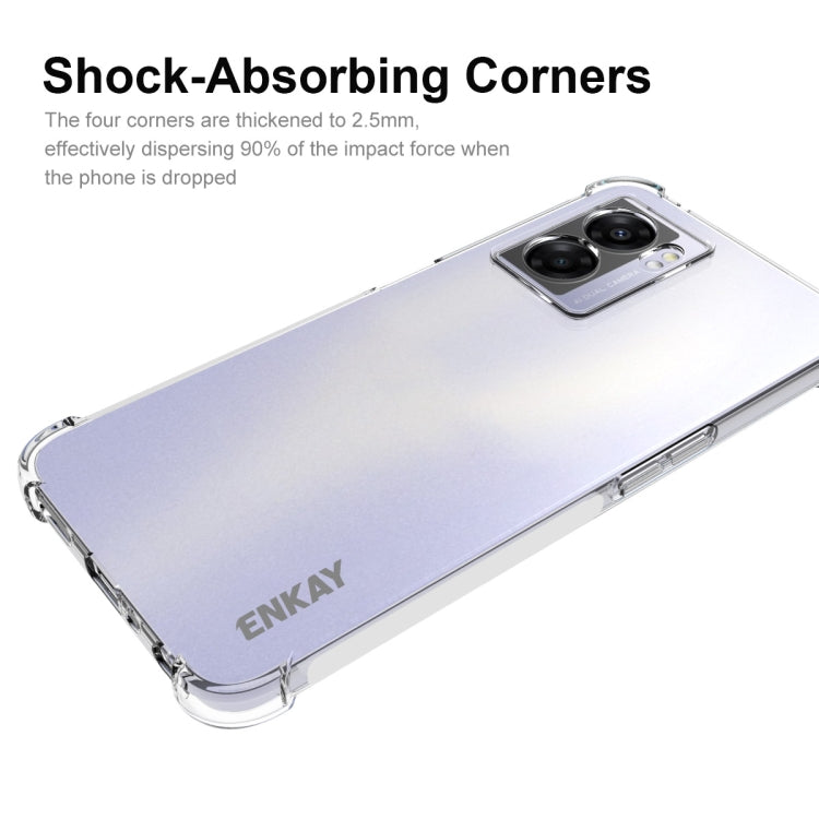 For OPPO A57 5G 2022 ENKAY Clear TPU Shockproof Phone Case, For OPPO A57 5G 2022