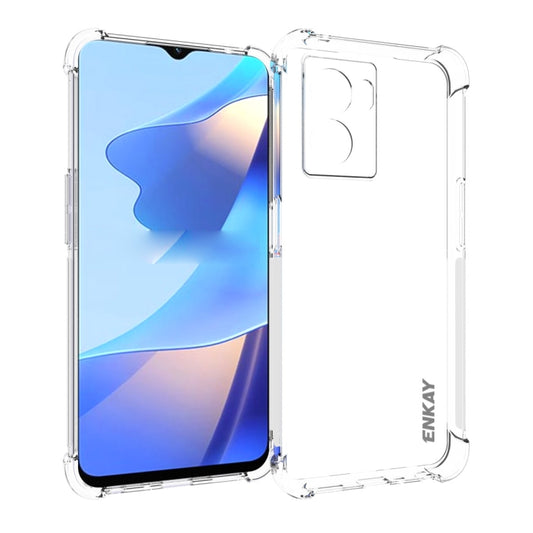 For OPPO A57 5G 2022 ENKAY Clear TPU Shockproof Phone Case, For OPPO A57 5G 2022