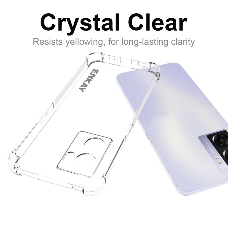 For OPPO A57 5G 2022 ENKAY Clear TPU Shockproof Phone Case, For OPPO A57 5G 2022