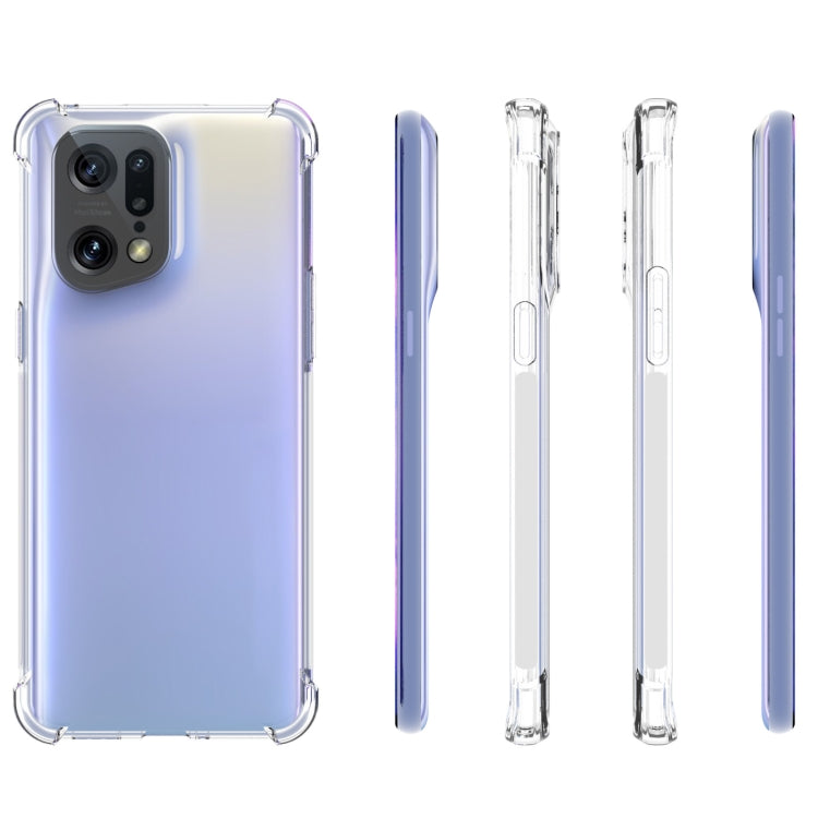 For OPPO Find X5 Pro JSM Transparent TPU Airbag Shockproof Antiskid Phone Case, For OPPO Find X5 Pro