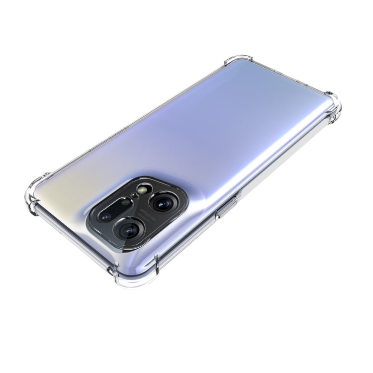 For OPPO Find X5 Pro JSM Transparent TPU Airbag Shockproof Antiskid Phone Case, For OPPO Find X5 Pro