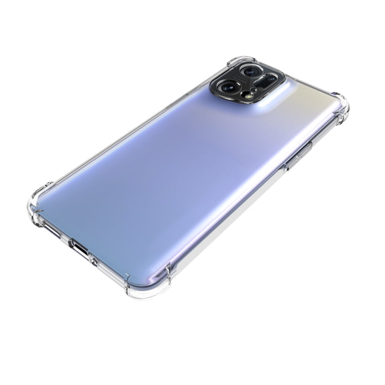 For OPPO Find X5 Pro JSM Transparent TPU Airbag Shockproof Antiskid Phone Case, For OPPO Find X5 Pro