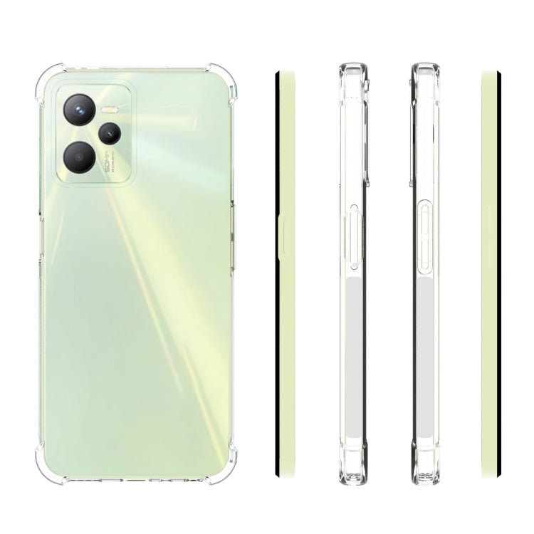 For OPPO Realme C35 JSM Transparent TPU Airbag Shockproof Antiskid Phone Case, For OPPO Realme C35