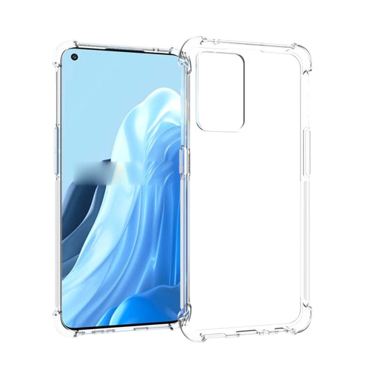 For OPPO Reno7 5G Global JSM Transparent TPU Airbag Shockproof Antiskid Phone Case, For OPPO Reno7 5G Global