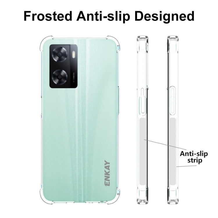 ENKAY Transparent TPU Shockproof Phone Case, For OPPO A57 4G Global, For Realme C30 4G