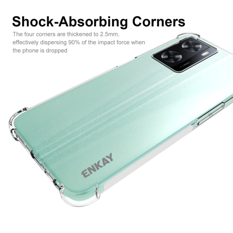 ENKAY Transparent TPU Shockproof Phone Case, For OPPO A57 4G Global, For Realme C30 4G