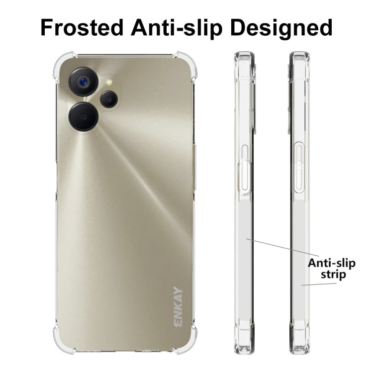 For Realme 9i 5Ｇ ENKAY Clear TPU Shockproof Phone Case, For Realme 9i 5Ｇ