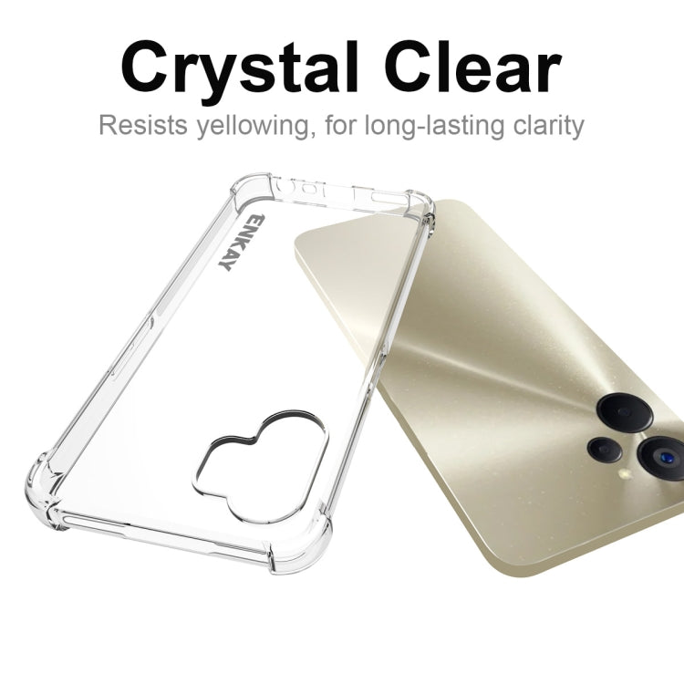 For Realme 9i 5Ｇ ENKAY Clear TPU Shockproof Phone Case, For Realme 9i 5Ｇ