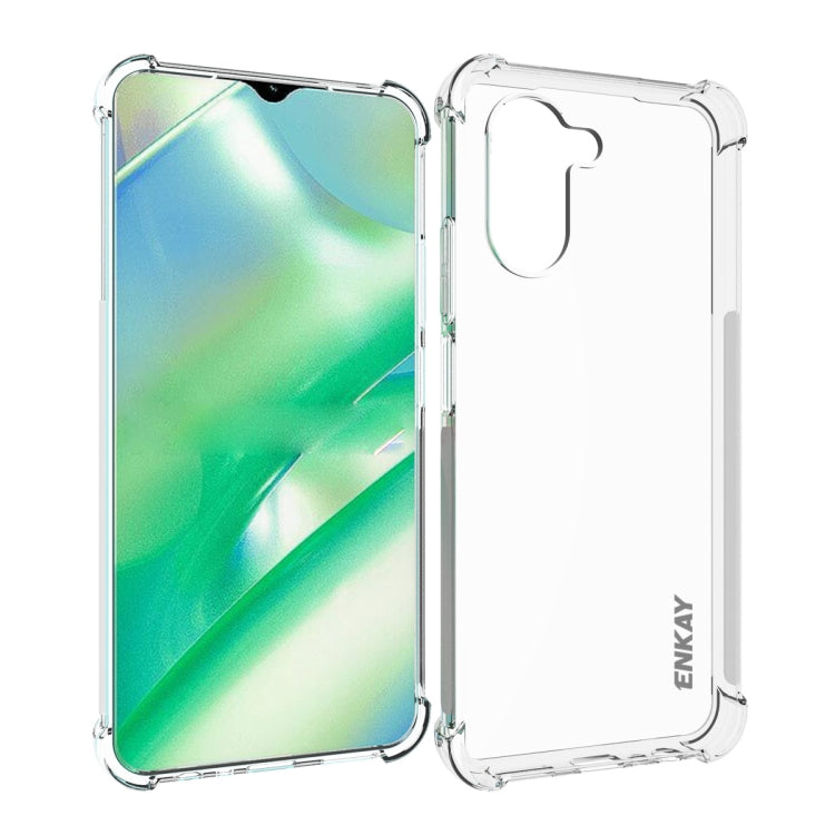 For Realme C33 4G ENKAY Clear TPU Shockproof Phone Case, For Realme C33 4G