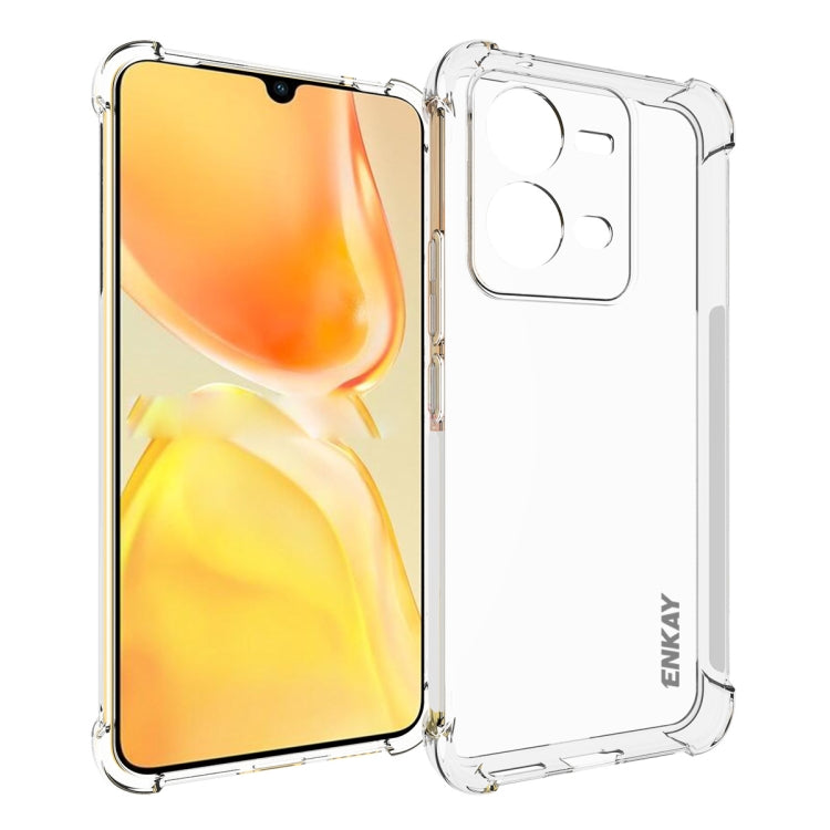 For vivo V25 5G Global NKAY Clear TPU Shockproof Phone Case, For vivo V25 5G Global