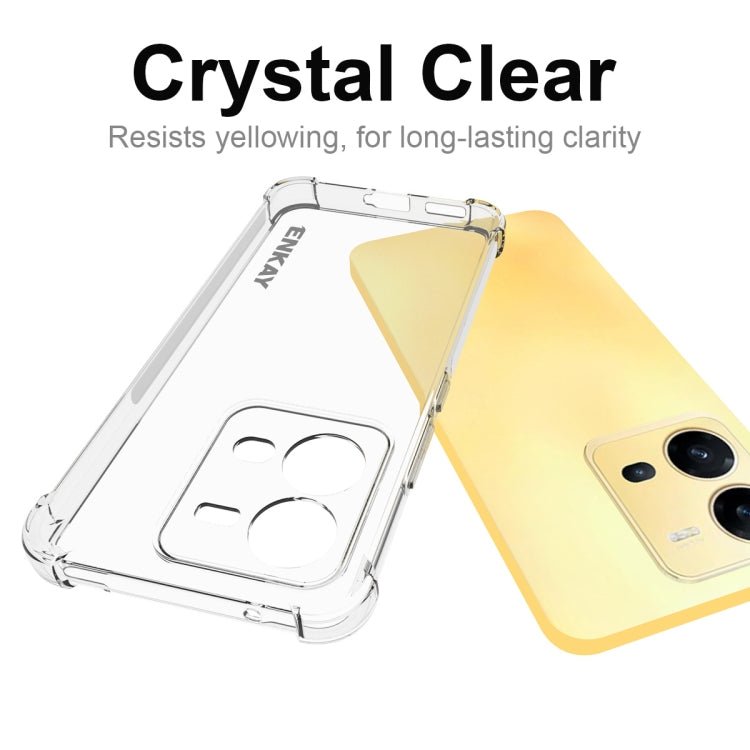 For vivo V25 5G Global NKAY Clear TPU Shockproof Phone Case, For vivo V25 5G Global