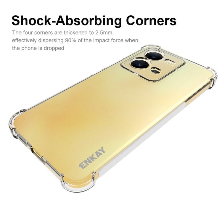 For vivo V25 5G Global NKAY Clear TPU Shockproof Phone Case, For vivo V25 5G Global