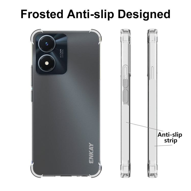 For vivo Y02s NKAY Clear TPU Shockproof Phone Case, For vivo Y02s