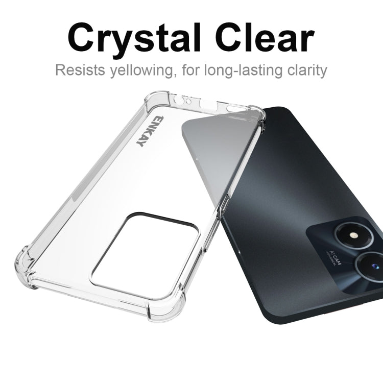 For vivo Y02s NKAY Clear TPU Shockproof Phone Case, For vivo Y02s