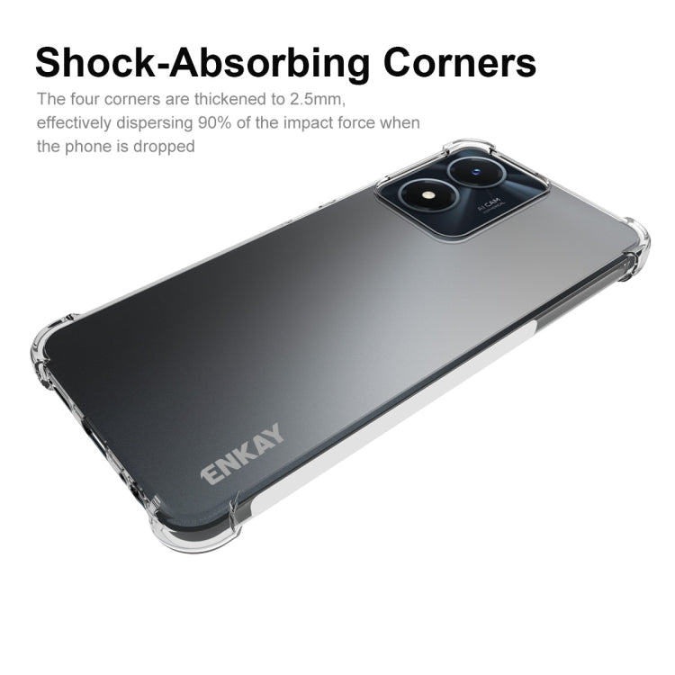 For vivo Y02s NKAY Clear TPU Shockproof Phone Case, For vivo Y02s