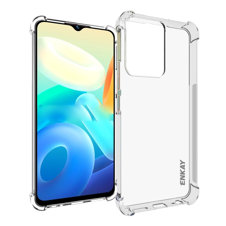 For vivo Y02s NKAY Clear TPU Shockproof Phone Case, For vivo Y02s