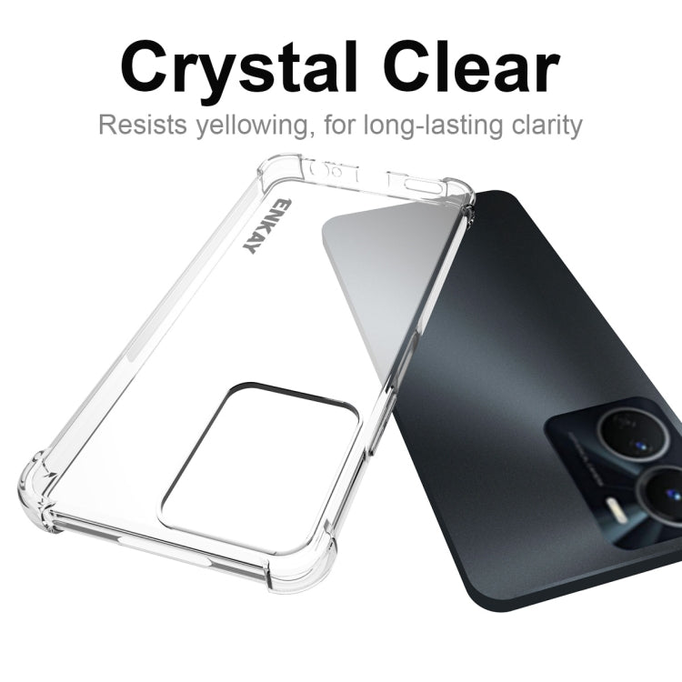For vivo Y16 4G NKAY Clear TPU Shockproof Phone Case, For vivo Y16 4G