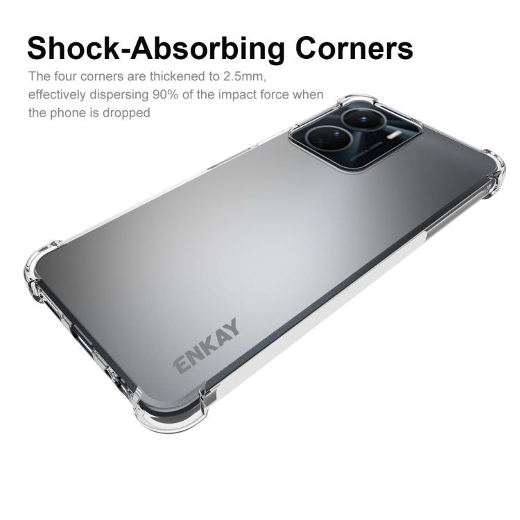 For vivo Y16 4G NKAY Clear TPU Shockproof Phone Case, For vivo Y16 4G