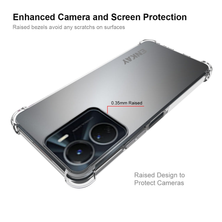 For vivo Y16 4G NKAY Clear TPU Shockproof Phone Case, For vivo Y16 4G