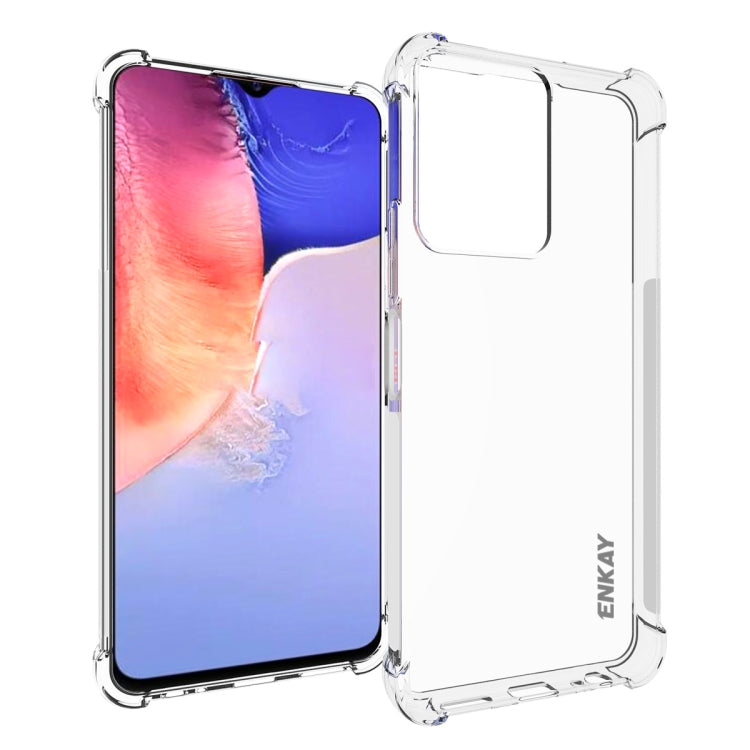For vivo Y16 4G NKAY Clear TPU Shockproof Phone Case, For vivo Y16 4G
