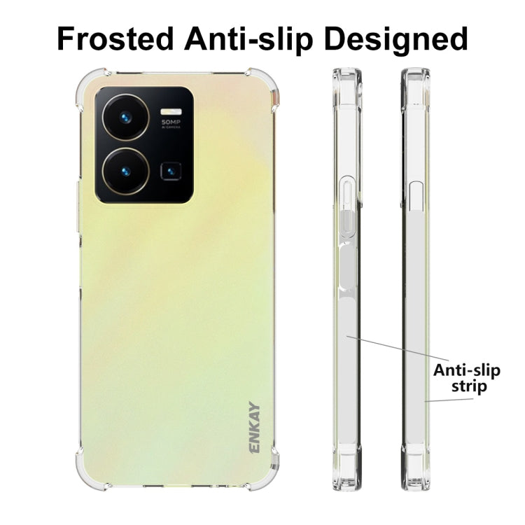 For vivo Y35 4G Global NKAY Clear TPU Shockproof Phone Case, For vivo Y35 4G Global