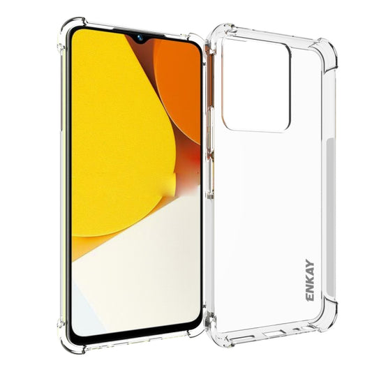 For vivo Y35 4G Global NKAY Clear TPU Shockproof Phone Case, For vivo Y35 4G Global