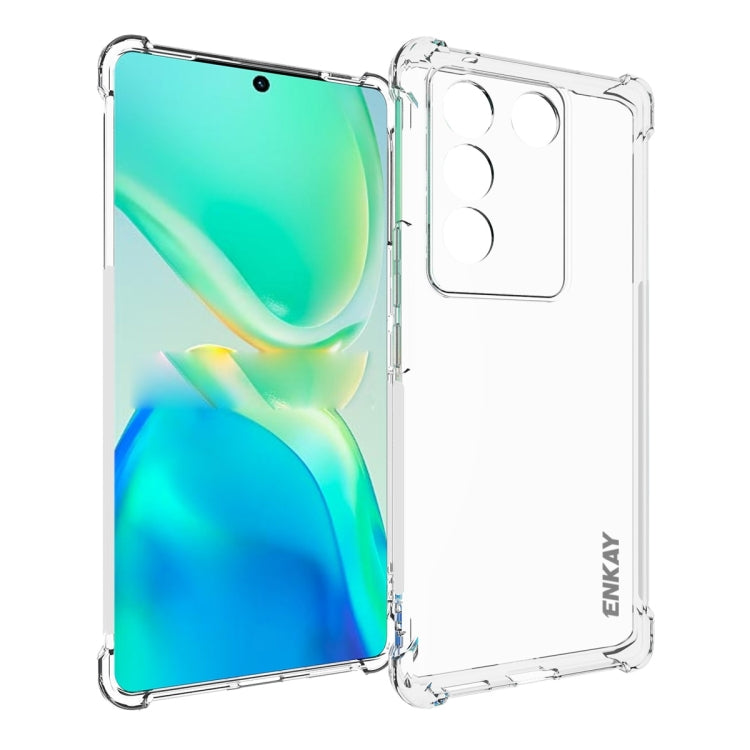 ENKAY Hat-Prince Transparent TPU Shockproof Phone Case, For vivo iQOO 13, For vivo Y28s 5G Global, For vivo X100 Ultra 5G, For vivo Y38 5G, For vivo V30e 5G, For vivo Y03 4G, For vivo Y200e 5G Global, For vivo V30 Lite 5G, For vivo Y02 4G