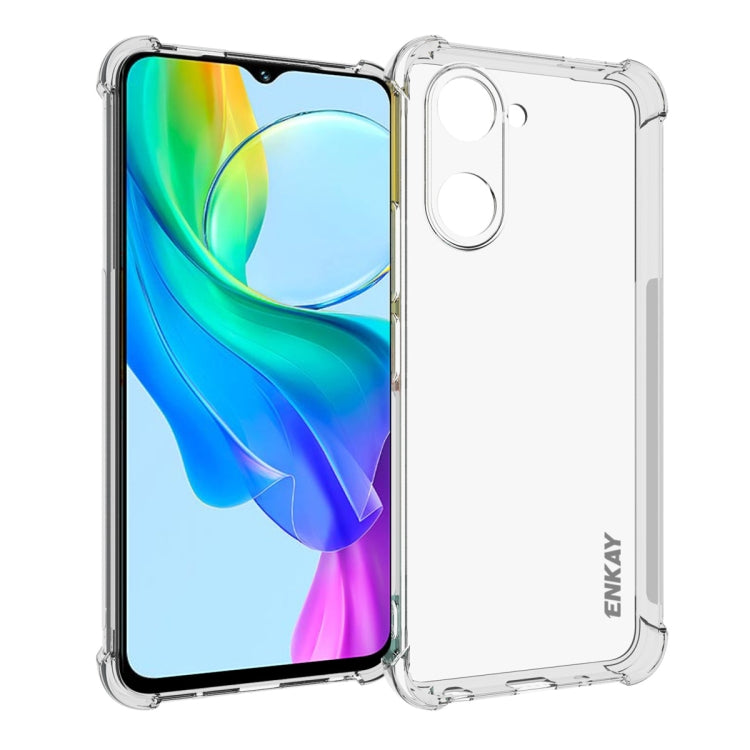 ENKAY Hat-Prince Transparent TPU Shockproof Phone Case, For vivo iQOO 13, For vivo Y28s 5G Global, For vivo X100 Ultra 5G, For vivo Y38 5G, For vivo V30e 5G, For vivo Y03 4G, For vivo Y200e 5G Global, For vivo V30 Lite 5G, For vivo Y02 4G