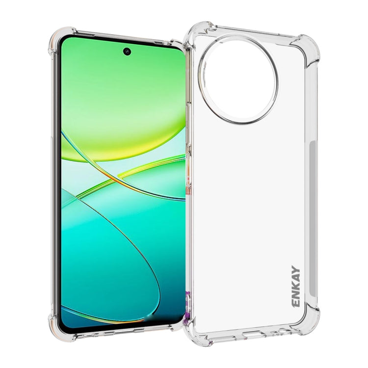 ENKAY Hat-Prince Transparent TPU Shockproof Phone Case, For vivo iQOO 13, For vivo Y28s 5G Global, For vivo X100 Ultra 5G, For vivo Y38 5G, For vivo V30e 5G, For vivo Y03 4G, For vivo Y200e 5G Global, For vivo V30 Lite 5G, For vivo Y02 4G