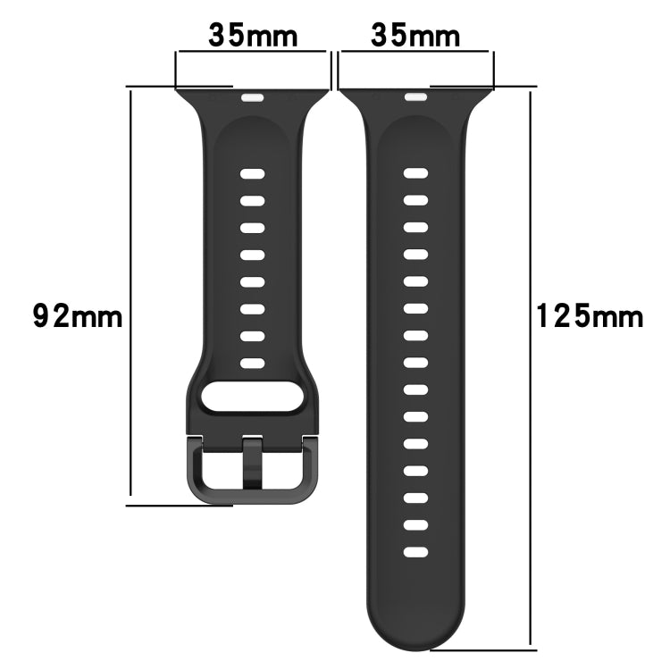 Two-Color Loop Buckle Silicone Watch Band, For Apple Watch Ultra 49mm, For Apple Watch Series 8&7 45mm