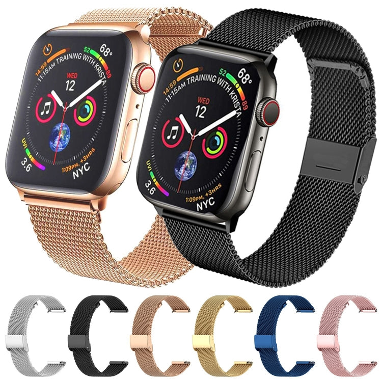 Milan Metal Steel Mesh Integrated Buckle Watch Band, For Apple Watch Series 8&7 41mm, For Apple Watch Ultra 49mm / Series 8&7 45mm