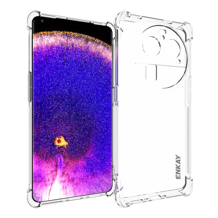 ENKAY Clear TPU Shockproof Anti-slip Phone Case, For OPPO Find X6 Pro, For OPPO A2 Pro 5G, For OPPO Find