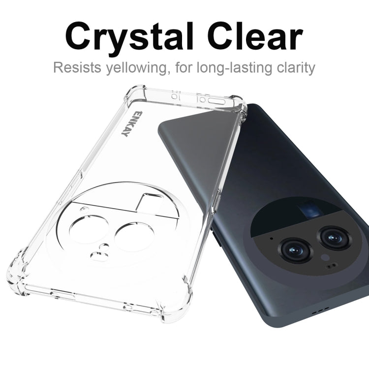 ENKAY Clear TPU Shockproof Anti-slip Phone Case, For OPPO Find X6 Pro, For OPPO A2 Pro 5G, For OPPO Find