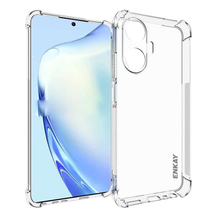 ENKAY Clear TPU Shockproof Anti-slip Phone Case, For OPPO Find X6 Pro, For OPPO A2 Pro 5G, For OPPO Find X6, For OPPO A58 4G Global, For Realme C55 4G, For OPPO Rono10 / Reno10 Pro Global, For OPPO A78 4G, For OPPO A79 5G Global, For OPPO A18 4G / A38 4G