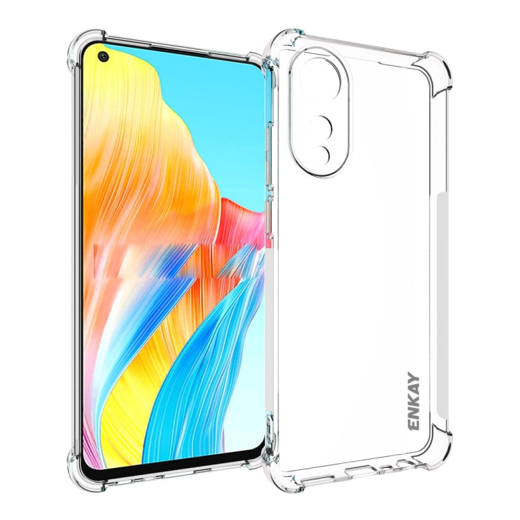 ENKAY Clear TPU Shockproof Anti-slip Phone Case, For OPPO Find X6 Pro, For OPPO A2 Pro 5G, For OPPO Find X6, For OPPO A58 4G Global, For Realme C55 4G, For OPPO Rono10 / Reno10 Pro Global, For OPPO A78 4G, For OPPO A79 5G Global, For OPPO A18 4G / A38 4G