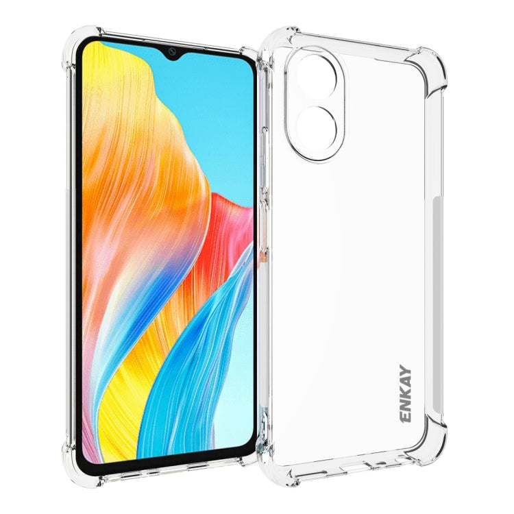 ENKAY Clear TPU Shockproof Anti-slip Phone Case, For OPPO Find X6 Pro, For OPPO A2 Pro 5G, For OPPO Find X6, For OPPO A58 4G Global, For Realme C55 4G, For OPPO Rono10 / Reno10 Pro Global, For OPPO A78 4G, For OPPO A79 5G Global, For OPPO A18 4G / A38 4G