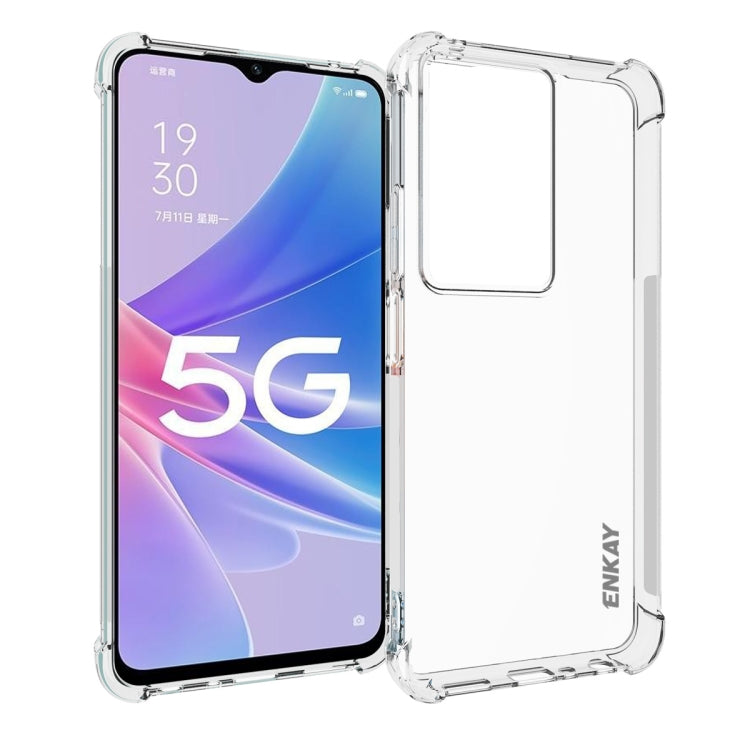 ENKAY Clear TPU Shockproof Anti-slip Phone Case, For OPPO Find X6 Pro, For OPPO A2 Pro 5G, For OPPO Find X6, For OPPO A58 4G Global, For Realme C55 4G, For OPPO Rono10 / Reno10 Pro Global, For OPPO A78 4G, For OPPO A79 5G Global, For OPPO A18 4G / A38 4G