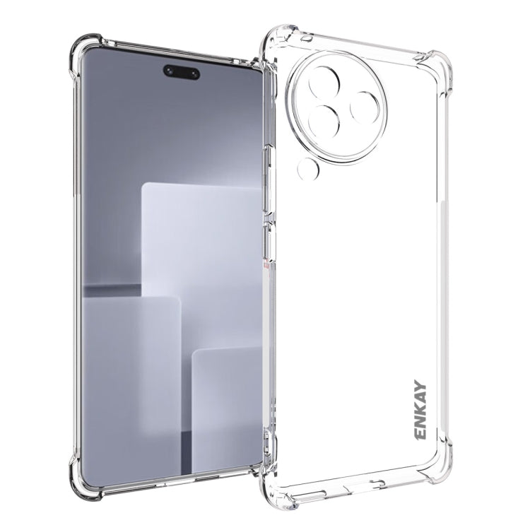 ENKAY Hat-Prince Transparent TPU Shockproof Phone Case, For Xiaomi Poco X7 Pro 5G, For Xiaomi Poco M7 Pro 5G, For Redmi Note 14 Pro 4G, For Redmi Note 14 4G 163.25mm, For Xiaomi 15 Pro, For Xiaomi 15, For Xiaomi 14T Pro 5G, For Xiaomi 14T 5G