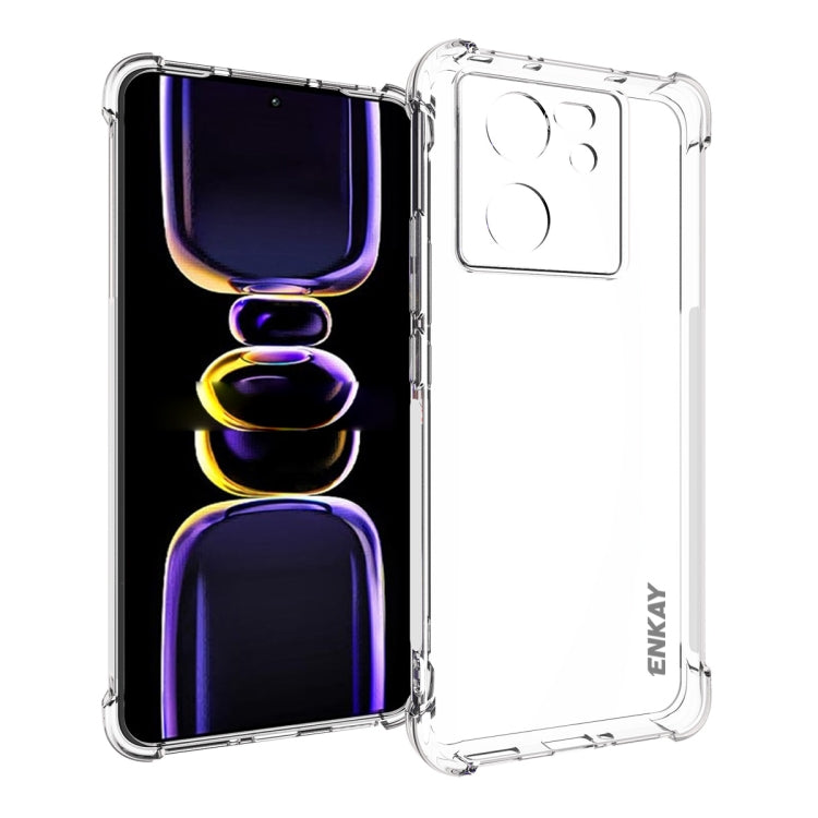 ENKAY Hat-Prince Transparent TPU Shockproof Phone Case, For Xiaomi Poco X7 Pro 5G, For Xiaomi Poco M7 Pro 5G, For Redmi Note 14 Pro 4G, For Redmi Note 14 4G 163.25mm, For Xiaomi 15 Pro, For Xiaomi 15, For Xiaomi 14T Pro 5G, For Xiaomi 14T 5G