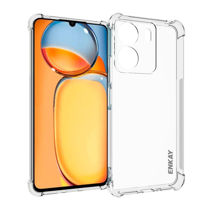 ENKAY Hat-Prince Transparent TPU Shockproof Phone Case, For Xiaomi 14T Pro 5G, For Xiaomi 14T 5G, For Xiaomi Redmi 14C 4G, For Redmi K70 Ultra, For Redmi Note 13R 5G, For Redmi Turbo 3 5G, For Xiaomi Redmi A3, For Redmi Note 13 Pro 4G                  ...