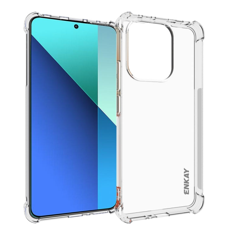 ENKAY Hat-Prince Transparent TPU Shockproof Phone Case, For Xiaomi 14T Pro 5G, For Xiaomi 14T 5G, For Xiaomi Redmi 14C 4G, For Redmi K70 Ultra, For Redmi Note 13R 5G, For Redmi Turbo 3 5G, For Xiaomi Redmi A3, For Redmi Note 13 Pro 4G                  ...