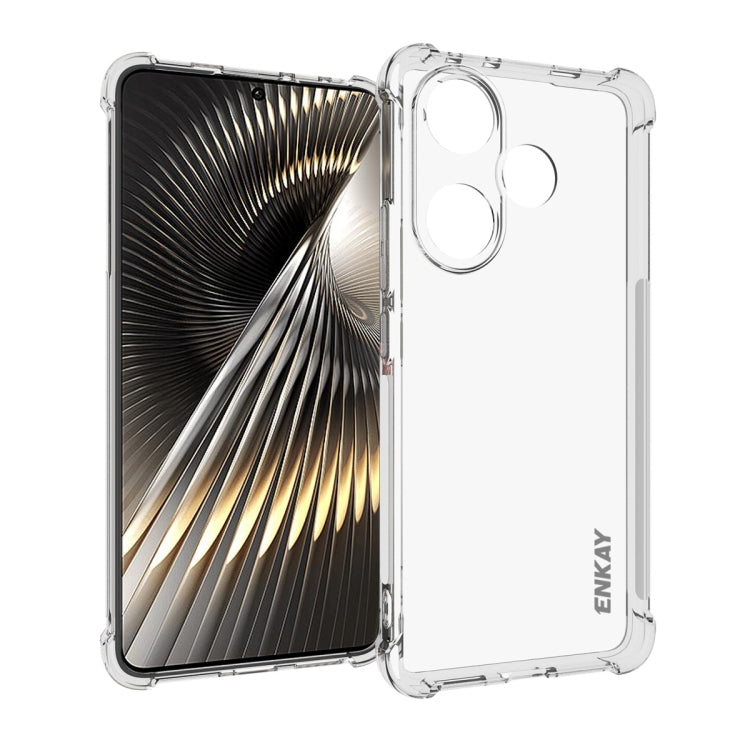 ENKAY Hat-Prince Transparent TPU Shockproof Phone Case, For Xiaomi 14T Pro 5G, For Xiaomi 14T 5G, For Xiaomi Redmi 14C 4G, For Redmi K70 Ultra, For Redmi Note 13R 5G, For Redmi Turbo 3 5G, For Xiaomi Redmi A3, For Redmi Note 13 Pro 4G                  ...