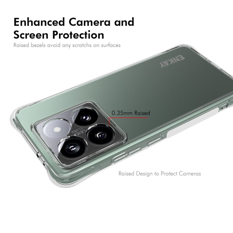 ENKAY Hat-Prince Transparent TPU Shockproof Phone Case, For Xiaomi 14T Pro 5G, For Xiaomi 14T 5G, For Xiaomi Redmi 14C 4G, For Redmi K70 Ultra, For Redmi Note 13R 5G, For Redmi Turbo 3 5G, For Xiaomi Redmi A3, For Redmi Note 13 Pro 4G                  ...