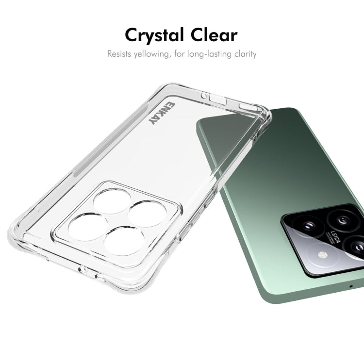 ENKAY Hat-Prince Transparent TPU Shockproof Phone Case, For Xiaomi 14T Pro 5G, For Xiaomi 14T 5G, For Xiaomi Redmi 14C 4G, For Redmi K70 Ultra, For Redmi Note 13R 5G, For Redmi Turbo 3 5G, For Xiaomi Redmi A3, For Redmi Note 13 Pro 4G                  ...