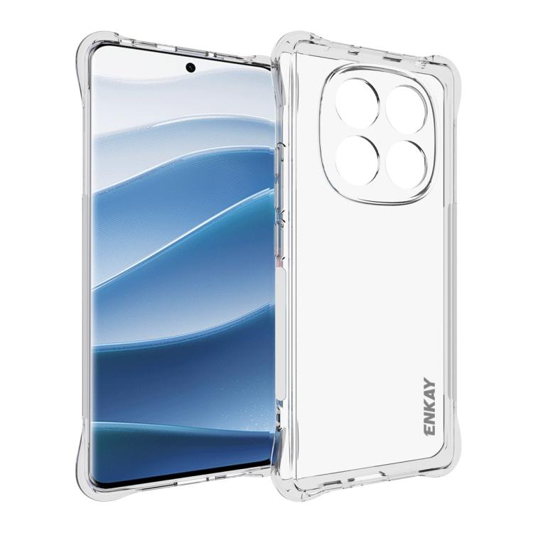 ENKAY Hat-Prince Transparent TPU Shockproof Phone Case, For Redmi K90, For Redmi K90 Pro Max, For Xiaomi 17 Pro, For Xiaomi 17, For Redmi 15C 5G / 4G EU 173mm, For Xiaomi Poco M7 Plus 5G / M7 4G 169mm, Redmi 15 5G Global / 15 4G SEA 169.5mm            ...