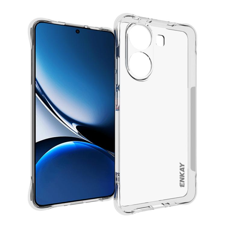 ENKAY Hat-Prince Transparent TPU Shockproof Phone Case, For Xiaomi Poco X7 Pro 5G, For Xiaomi Poco M7 Pro 5G, For Redmi Note 14 Pro 4G, For Redmi Note 14 4G 163.25mm, For Xiaomi 15 Pro, For Xiaomi 15, For Xiaomi 14T Pro 5G, For Xiaomi 14T 5G